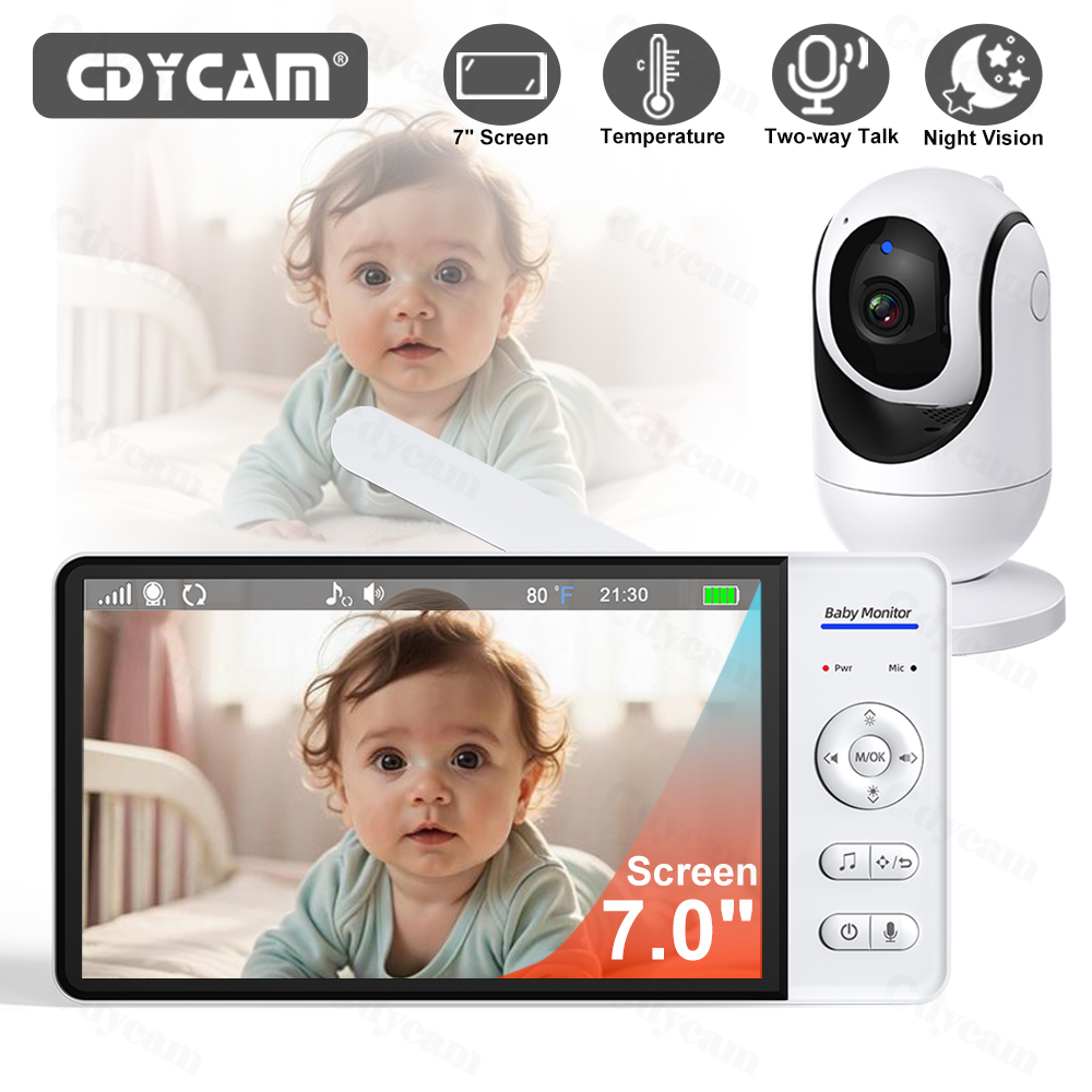 Home Cinema Wireless - Monitor Bayi Video 7 Inci, Penglihatan
