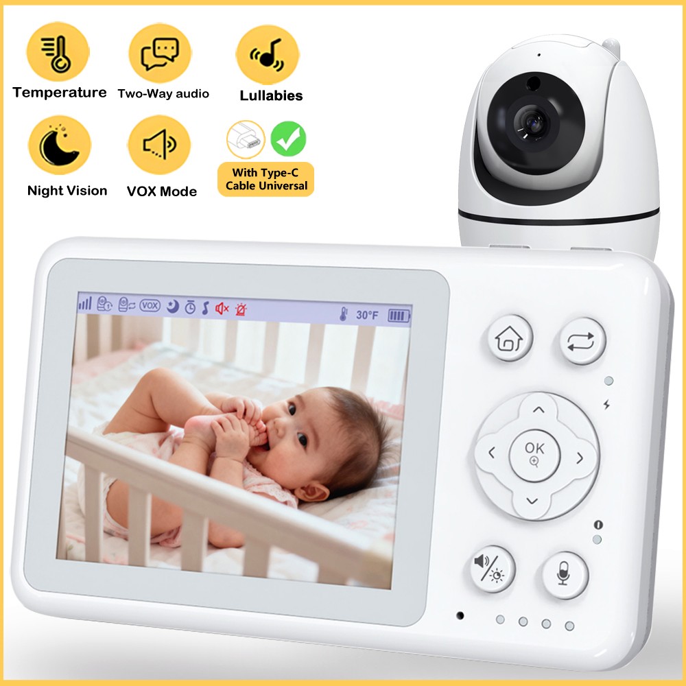Home Cinema Wireless - Monitor Bayi Video 3,2 Inci dengan