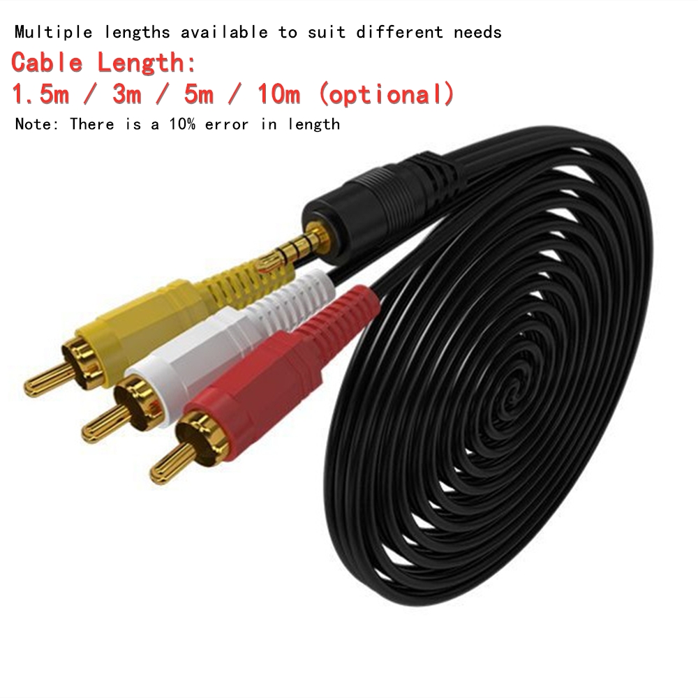 Kabel Audio Video RCA 3.5Mm Ke - Home Cinema Tv ulasan dan harga