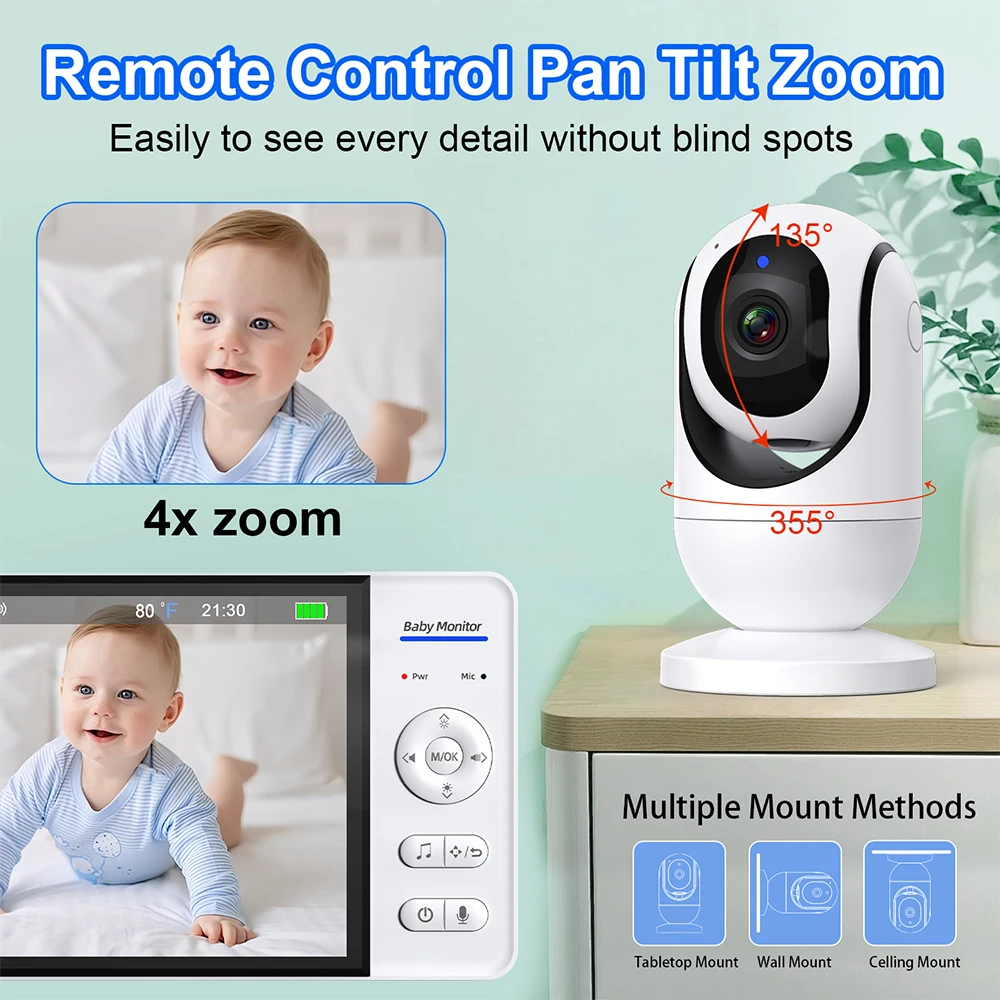 Monitor Bayi Video 7 Inci, Pen - Home Cinema Wireless ulasan dan harga