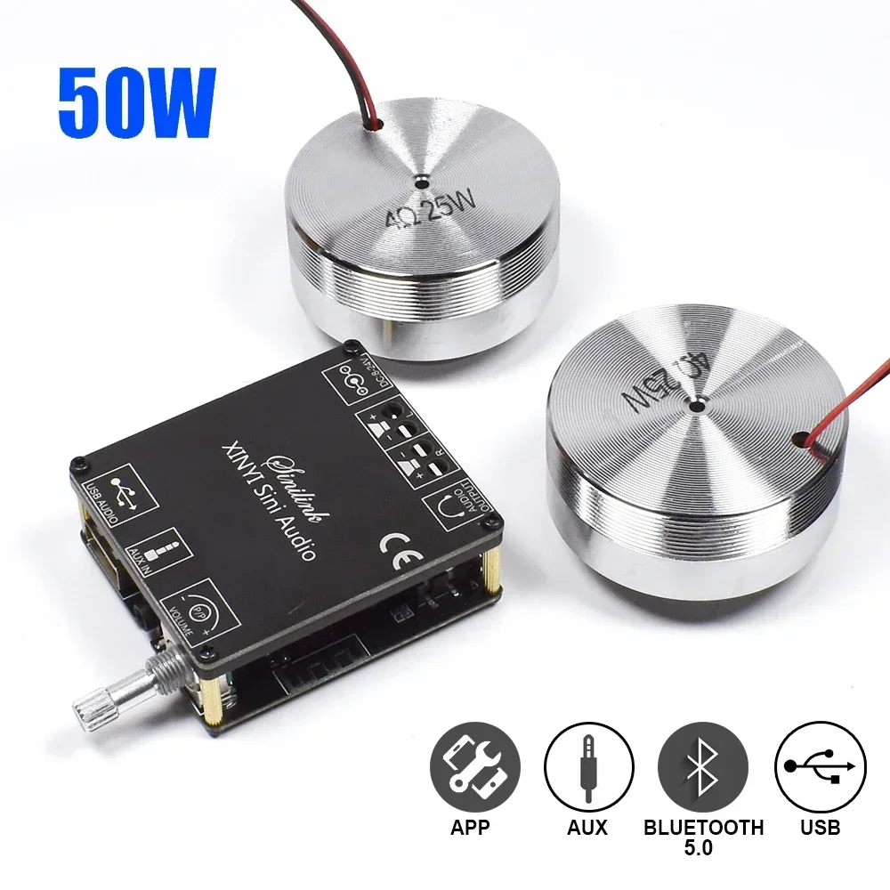 2*25W Speaker getar Stereo por - Home Cinema Wireless ulasan dan harga