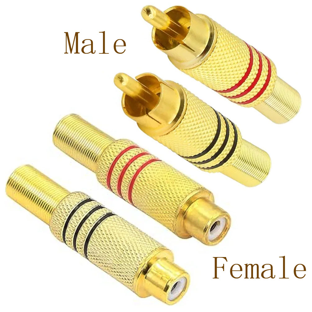 4 Buah Konektor Audio Video Pr - Audio Home Cinema ulasan dan harga